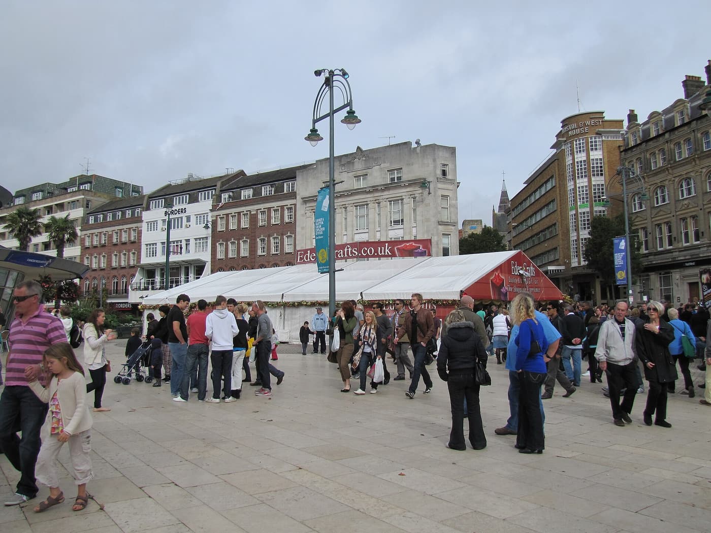 Bournemouth town centre, home to the Christmas Tree Wonderland